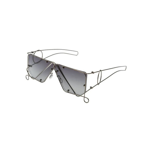 KOMONO X GABRIELLE SZWARCENBERG sunglasses side view stainless steel frame polarized black gradient lenses