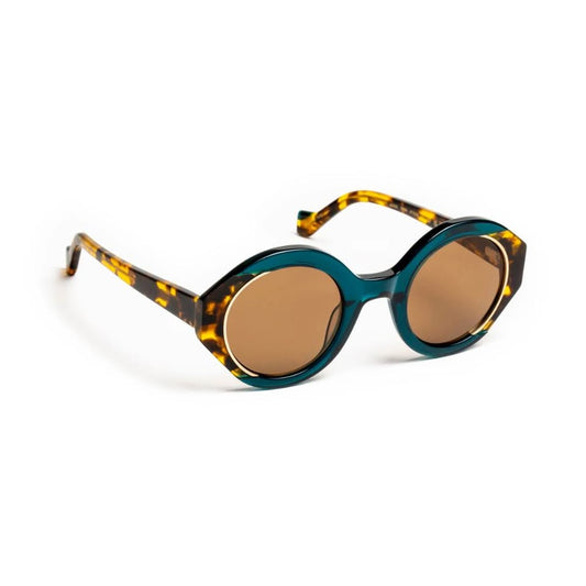 J.F.REY ANNA sunglasses side view gradients graphic collages French artistic desig