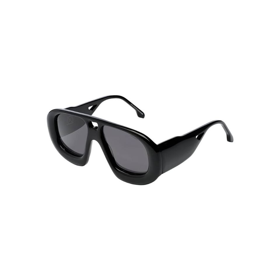 KOMONO AD FUNDUM BLACK eyewear side view distinctive design UV protection