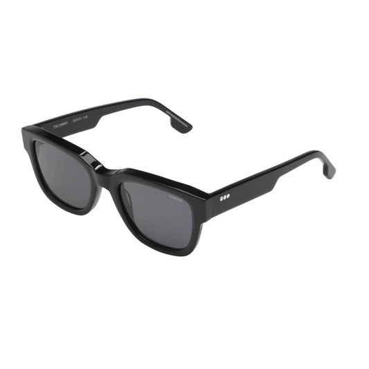 KOMONO Danny Black sunglasses side profile showing temple design
