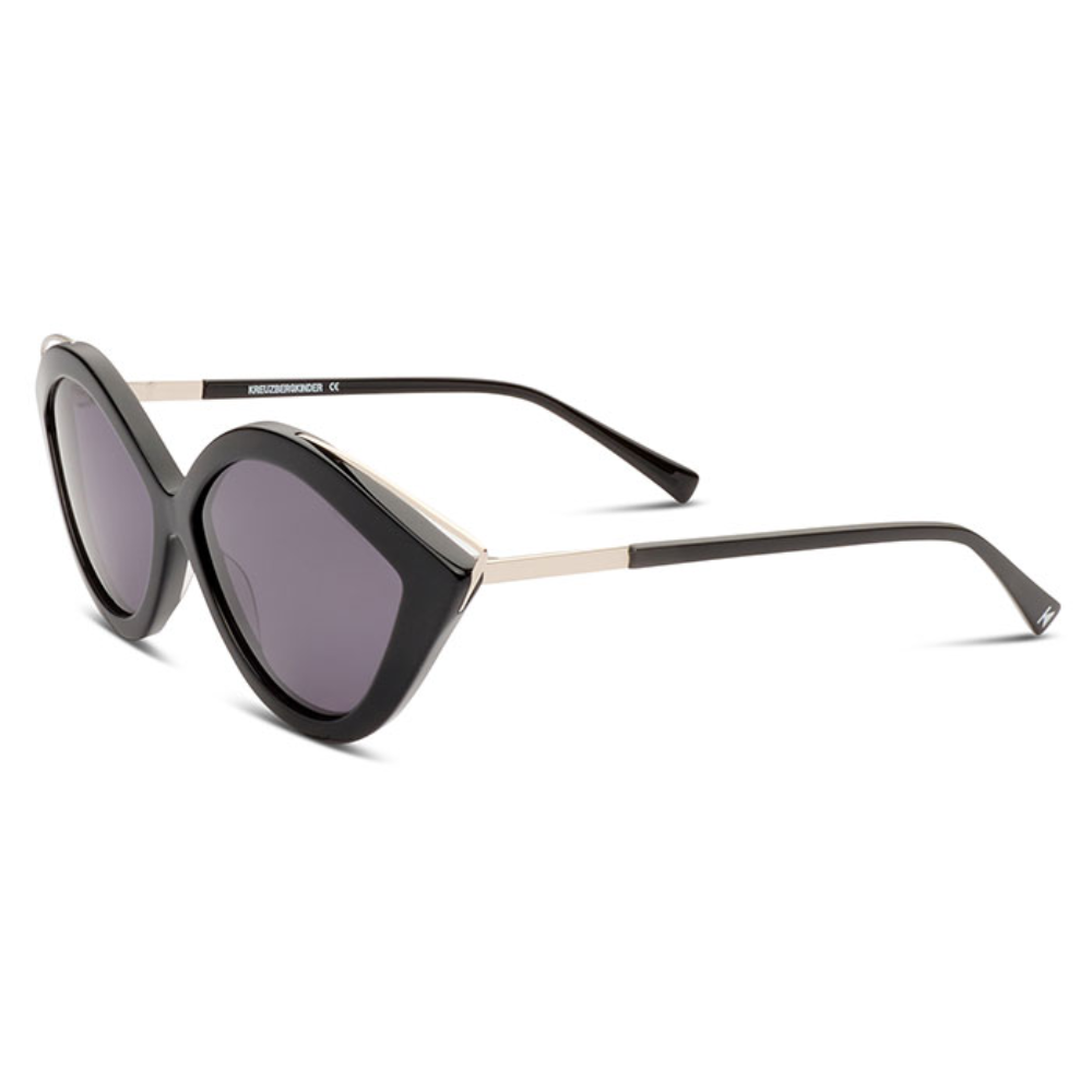 KREUZBERGKINDER NATALIE BLACK sunglasses side view artistic style contemporary German craftsmanship