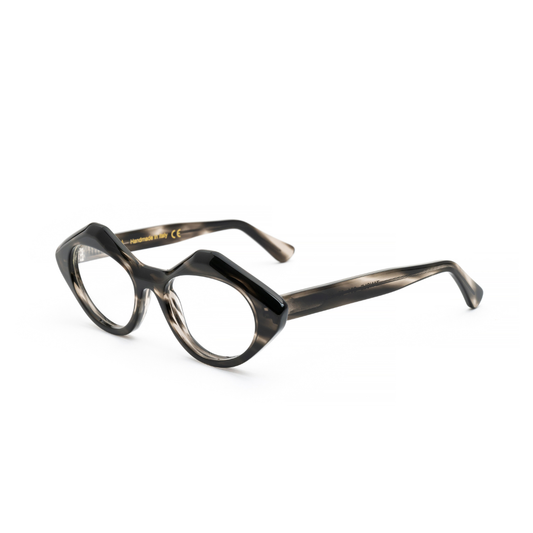 BAYRIA ZANCLE luxury eyewear side view cultural design premium materials designer frame Italian quality