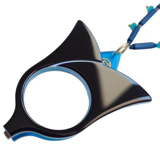 Tulipán Azur +2.50 reading glasses detail view - Triple-layer acetate frame with elegant minimalist design