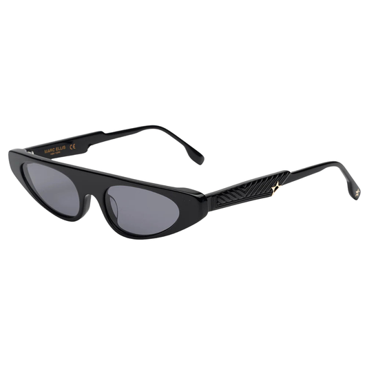 Marc Ellis Anita luxury sunglasses - side profile detail with elegant temple design