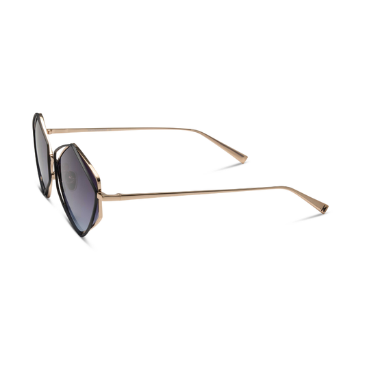 Kreuzbergkinder Rusty Nail designer frames - side profile detail with edgy design and artisan craftsmanship