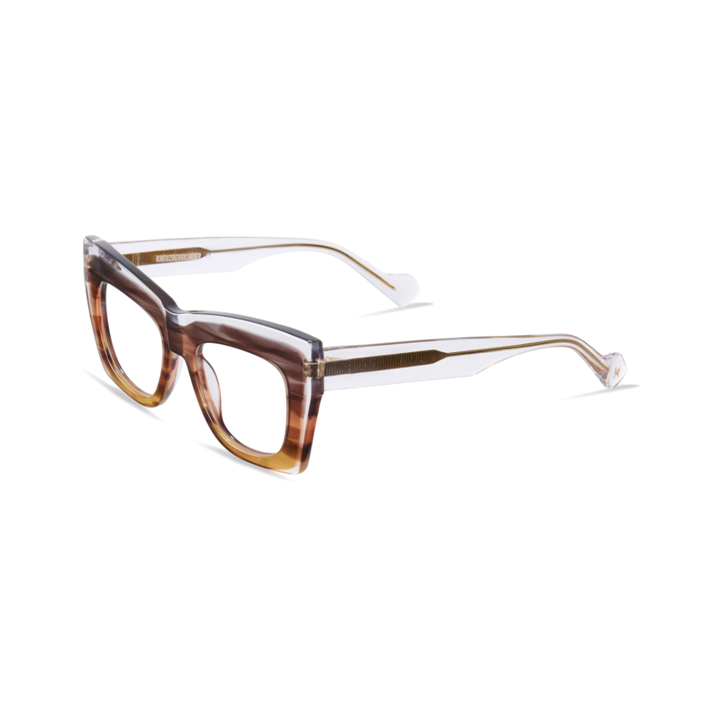 Kreuzbergkinder Nyx designer frames - side profile detail with bold design and artisan craftsmanship