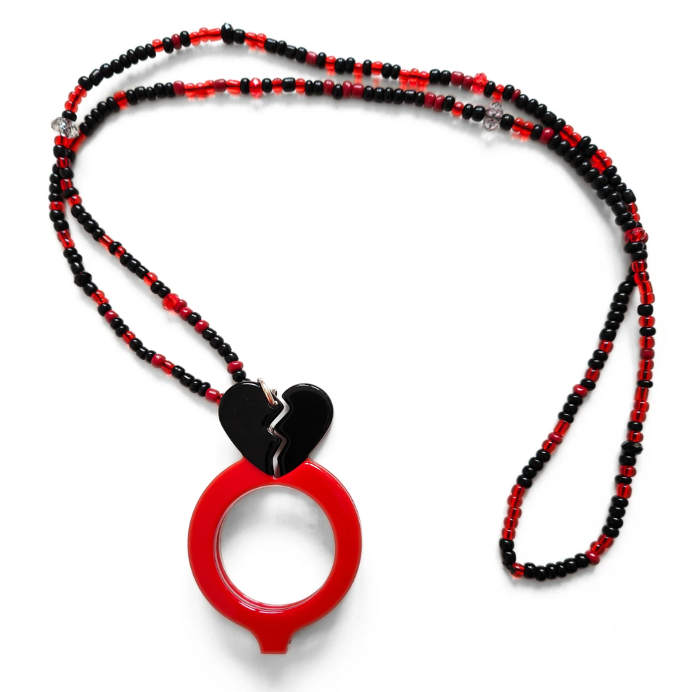 FLIPPAN'LOOK Limited Edition Broken Heart Eyeglasses - Romantic Rebellious Foldable Glasses Design