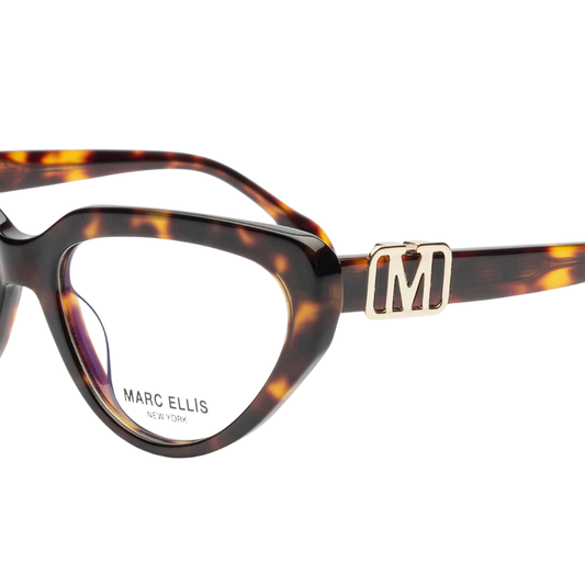 MARC ELLIS Giorgia optical frames side profile showing temple design