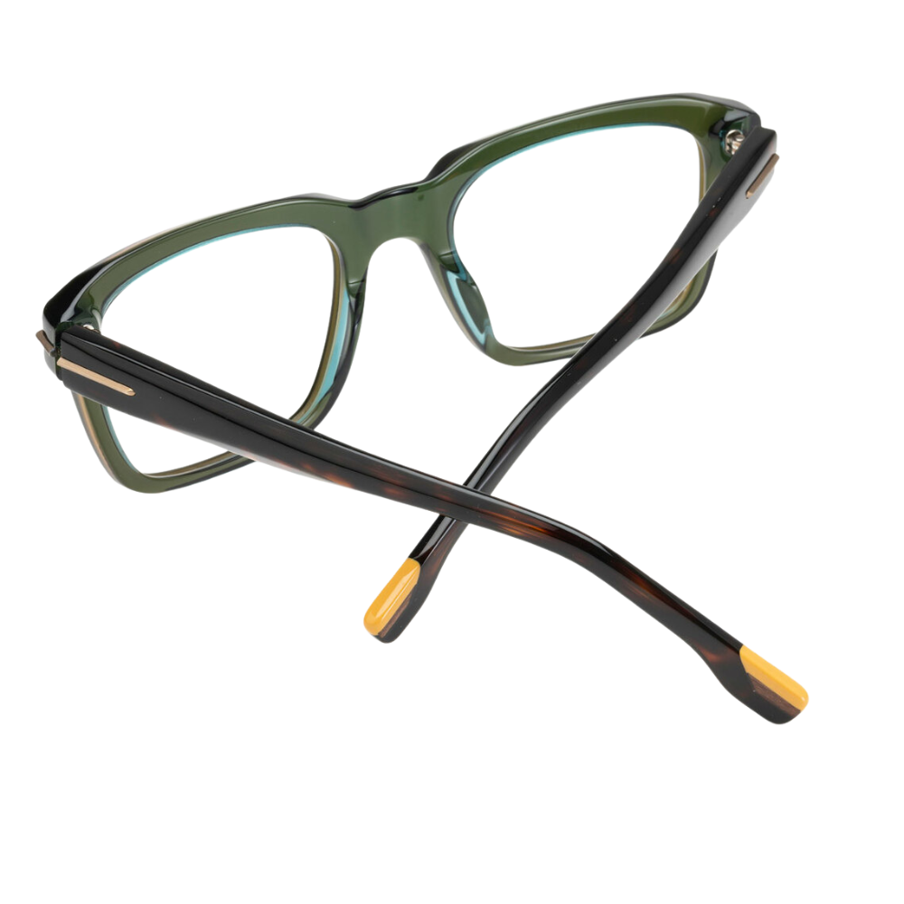 Woodys Thomas 04 eyewear wood inlay detail - handcrafted wooden temple tips close-up