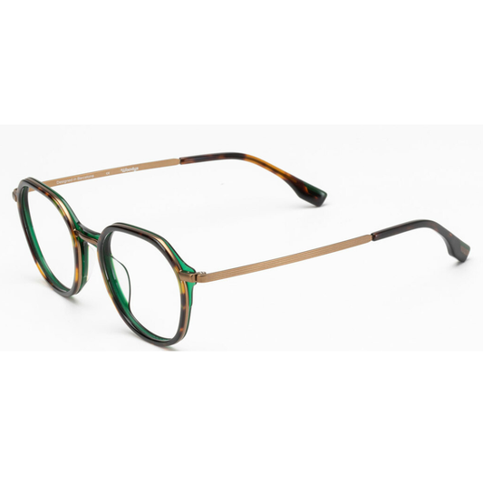 WOODYS Murray 02 prescription glasses side view - pantos round frames with signature wooden temple tips