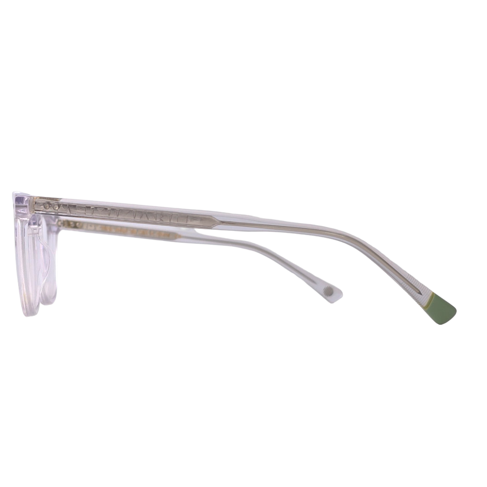 MARJO Flame C2 prescription glasses - side view showing square acetate design