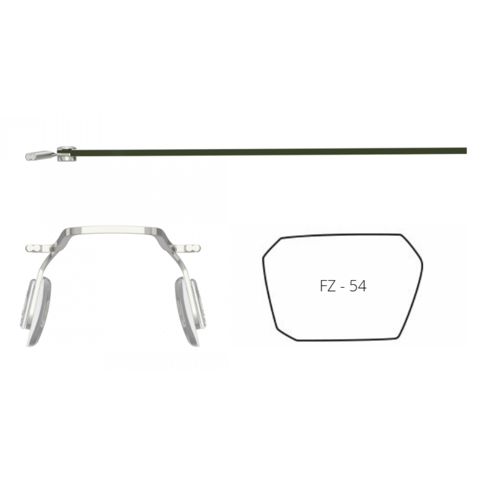 Blackfin Aero Loop BF1069 lightweight aerospace-grade titanium glasses frame, made in Italy
