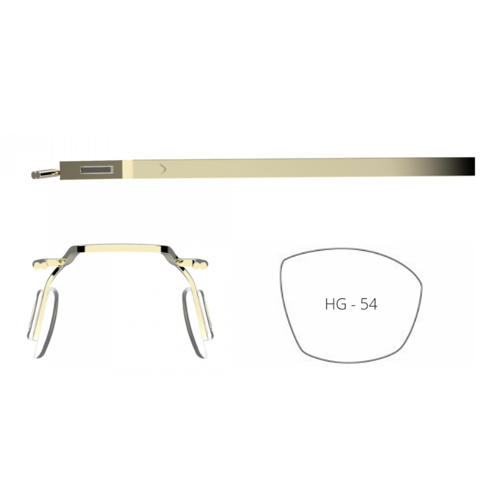 Blackfin Aero Loop BF1071 lightweight aerospace-grade titanium glasses frame, made in Italy