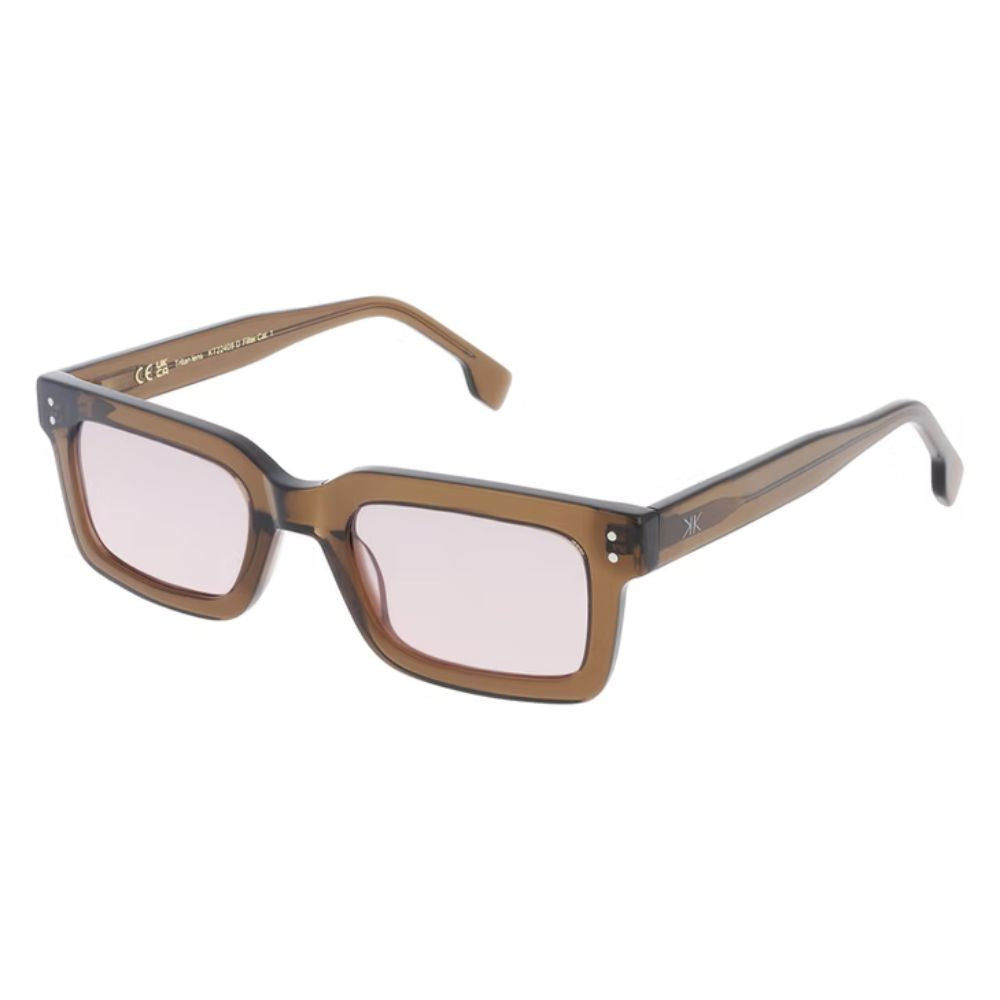 EKKIU-KT22409 D sunglasses side view - detailed profile showing frame thickness and temple design