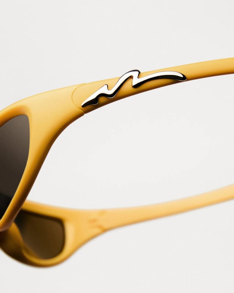 CHIMI POGBA YELLOW eyewear detail premium construction Scandinavian quality minimalist aesthetic
