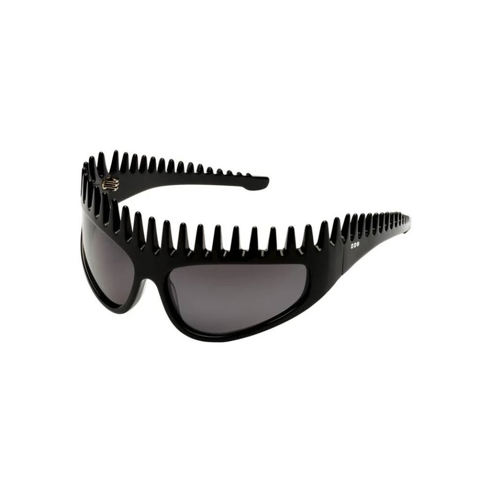 KOMONO X ULIANA BLACK eyewear side view versatile styling UV protection