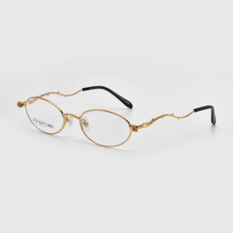 "FOR ART'S SAKE THORN glasses side view unique artistic design