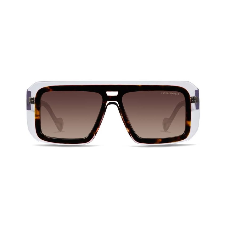 KREUZBERGKINDER ROMEO bold sunglasses front view distinctive Berlin designer frame handcrafted acetate
