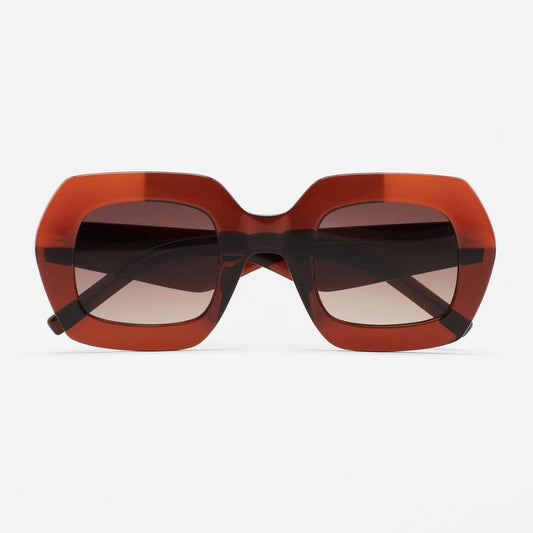 KALEOS MOUNTAINS bold sunglasses front view distinctive Spanish designer frame handcrafted acetate
