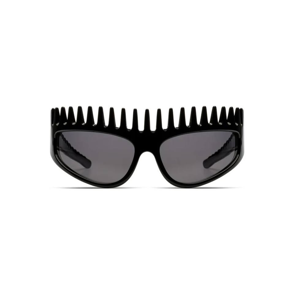 KOMONO X ULIANA BLACK dual-function sunglasses headband front view revolutionary design