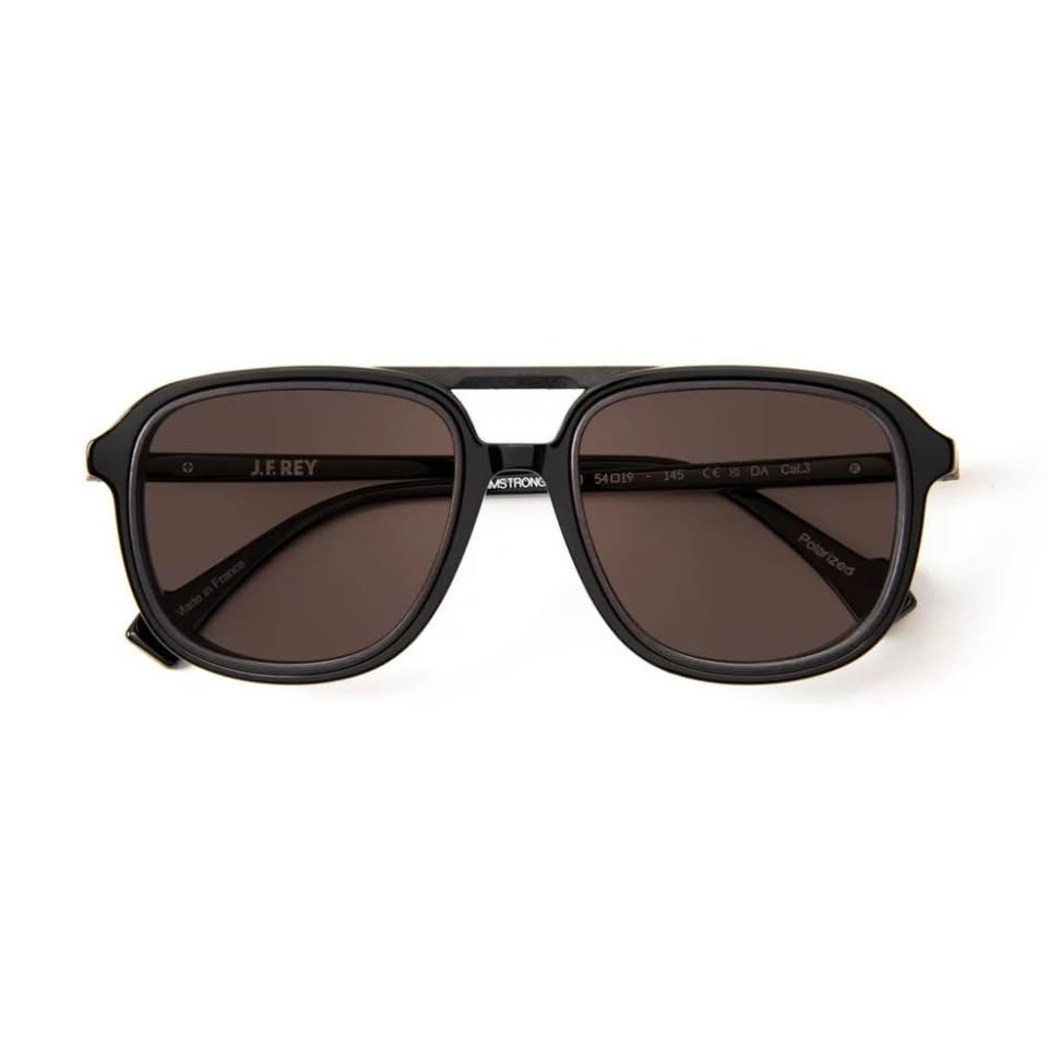 "J.F.REY ARMSTRONG hybrid 3D-printed sunglasses front view acetate shell polarized lenses
