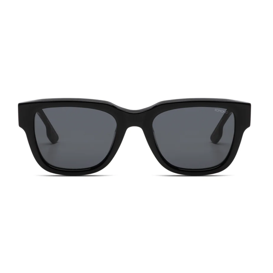 KOMONO Danny Black acetate sunglasses front view
