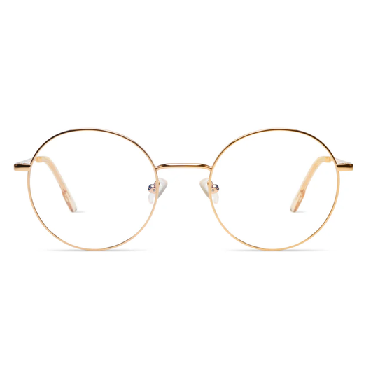 KOMONO Jude Rose Gold acetate eyeglasses front view
