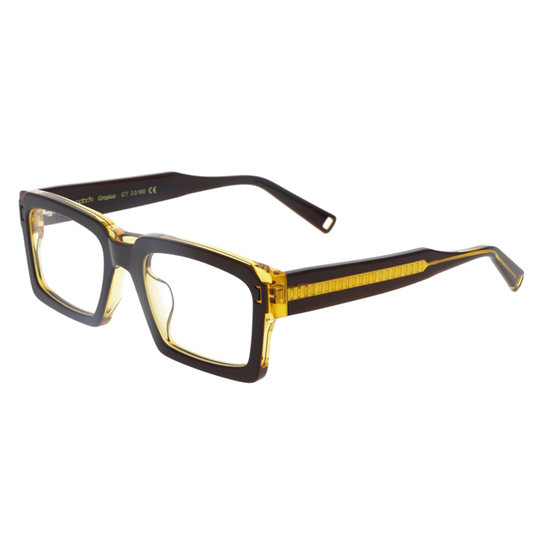 GOOD'S Gropius C7 prescription glasses - side view showing remo temple design

