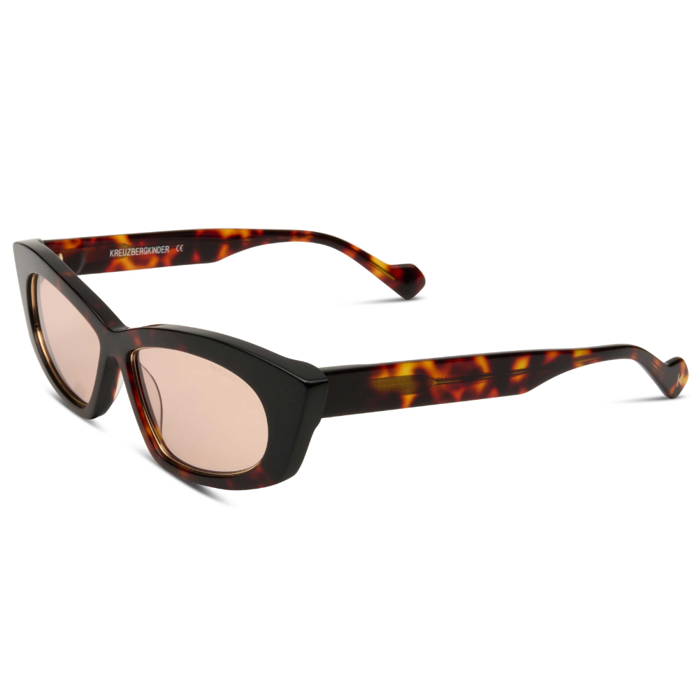 KREUZBERGKINDER HERMIONE luxury sunglasses - side view showing hypoallergenic acetate frame construction
