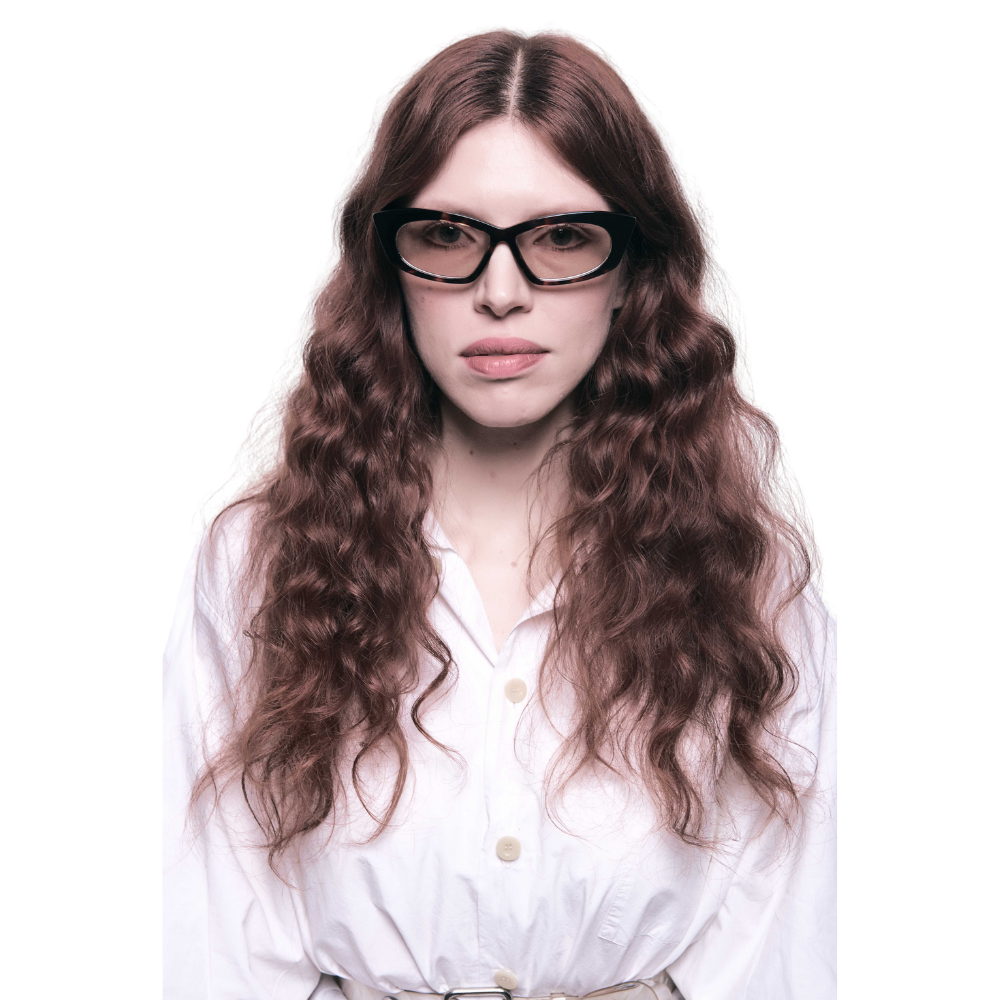 KREUZBERGKINDER HERMIONE designer sunglasses - angled view highlighting durable premium acetate craftsmanship
