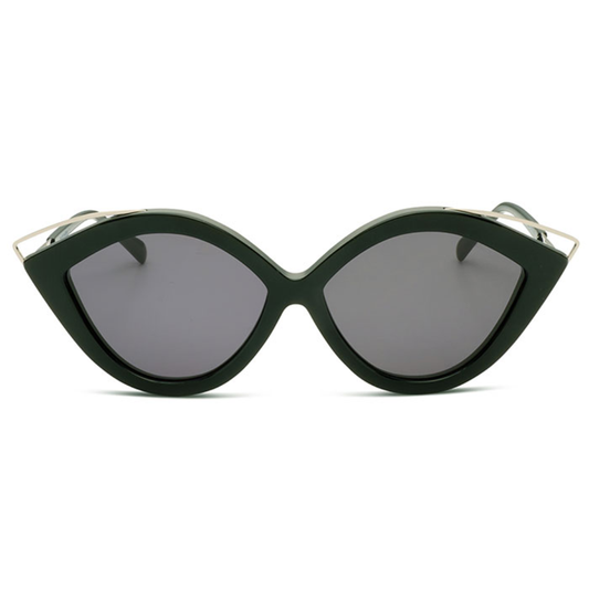 KREUZBERGKINDER NATALIE BLACK bold sunglasses front view distinctive Berlin designer frame handcrafted acetate
