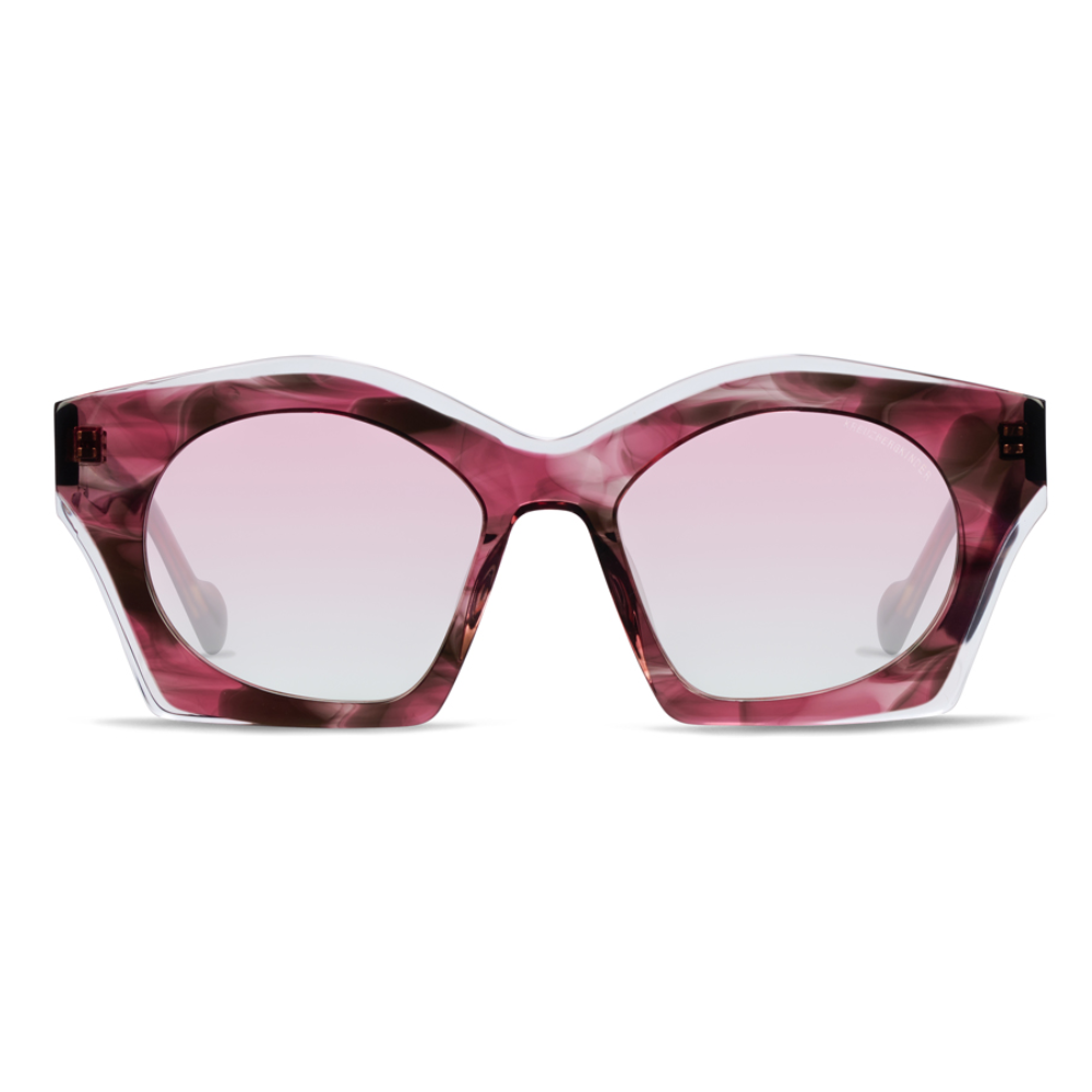 KREUZBERGKINDER NOGA HAVANA PINK sunglasses front view unique Berlin designer frame handcrafted acetate havana pink
