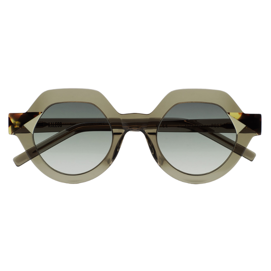 KALEOS POST bold sunglasses front view distinctive Spanish designer frame handcrafted acetate
