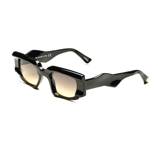 BAYRIA AMMAN limited edition sunglasses side view theatrical elegance liquid design Italian craftsmanship