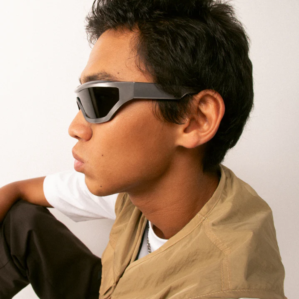 OSCARXFRANK THE CYPHER eyeglasses detail artisan construction Italian acetate