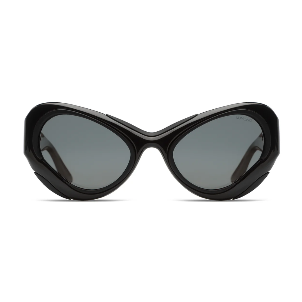 Komono Ripley Solar Eclipse sunglasses - front view showing unique sci-fi inspired single-flow frame design
