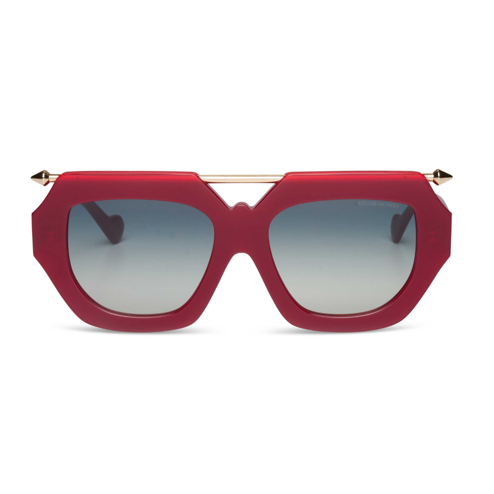 KREUZBERGKINDER ROWAN creative eyeglasses front view unique Berlin designer frame handcrafted acetate
