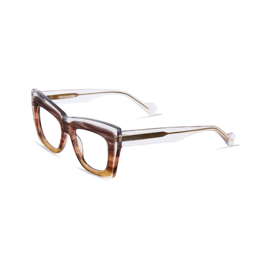 Kreuzbergkinder Nyx designer frames - side profile detail with bold design and artisan craftsmanship
