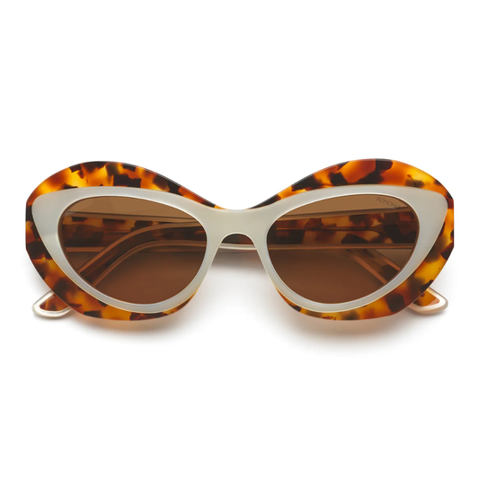 KOMONO ROSA Maple Pearl eyewear - front view with premium acetate frame

