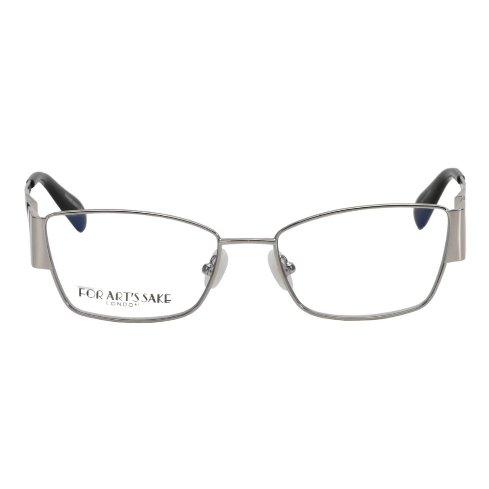 FOR ART'S SAKE ORIGAMI cat-eye sunglasses with geometric pleated temples - front view on white background
