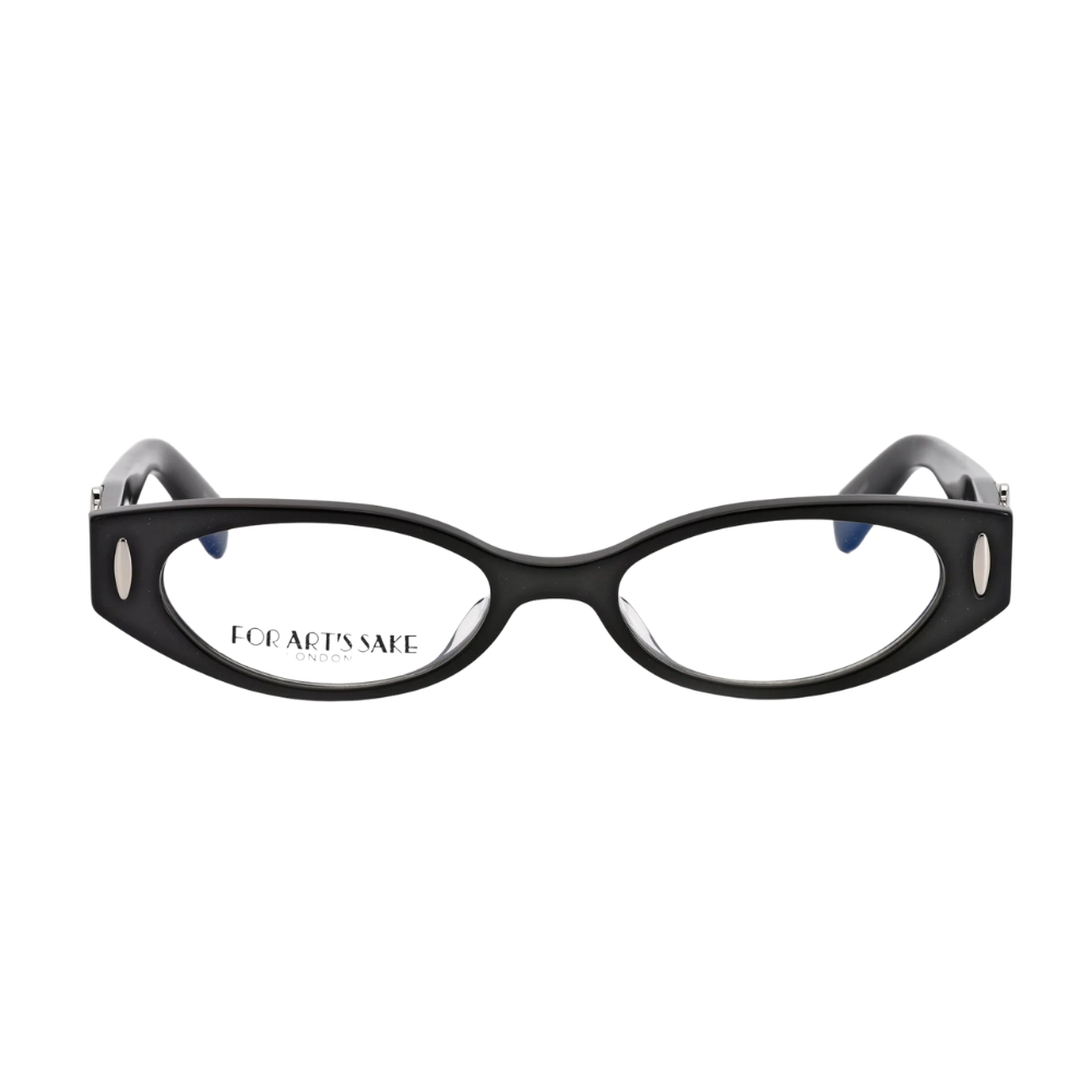 FOR ART'S SAKE CIGAR LUMOS oval optical frames - front view on white background
