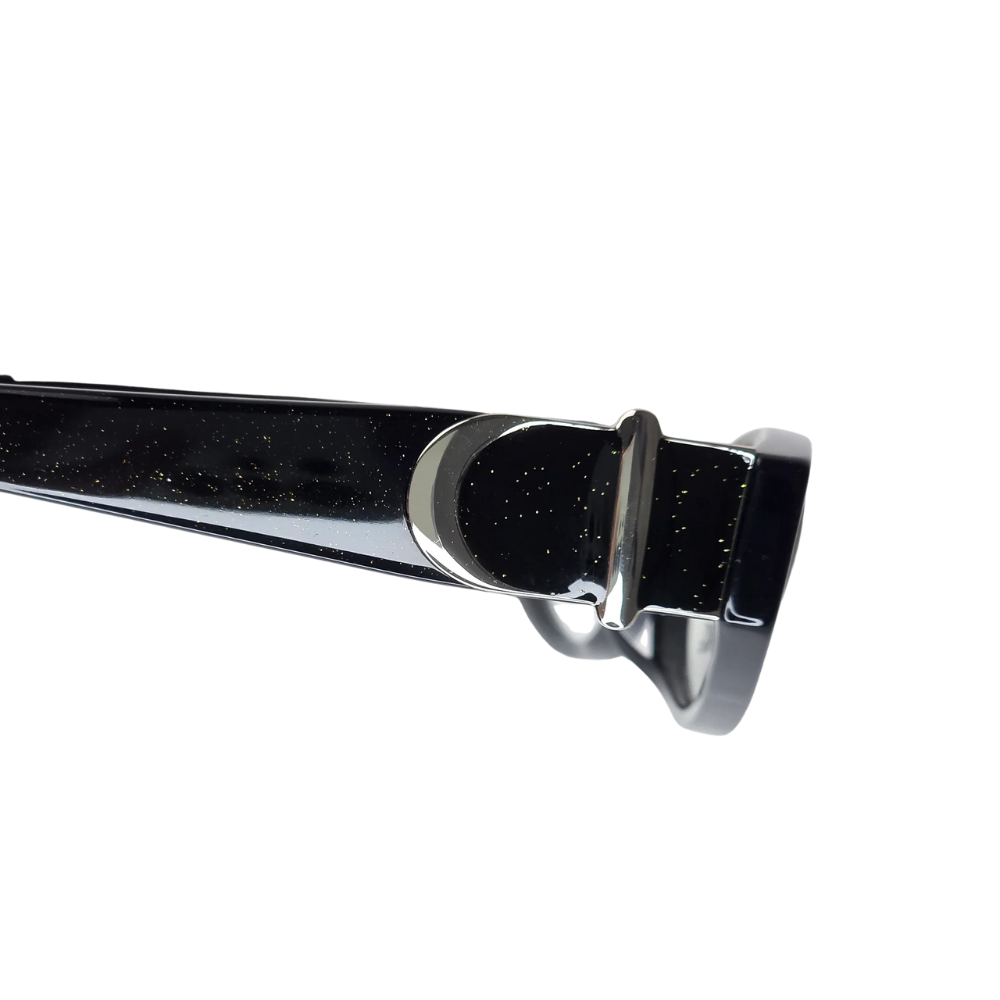 FOR ART'S SAKE CIGAR LUMOS designer optical frames - detail view highlighting classic elegant design
