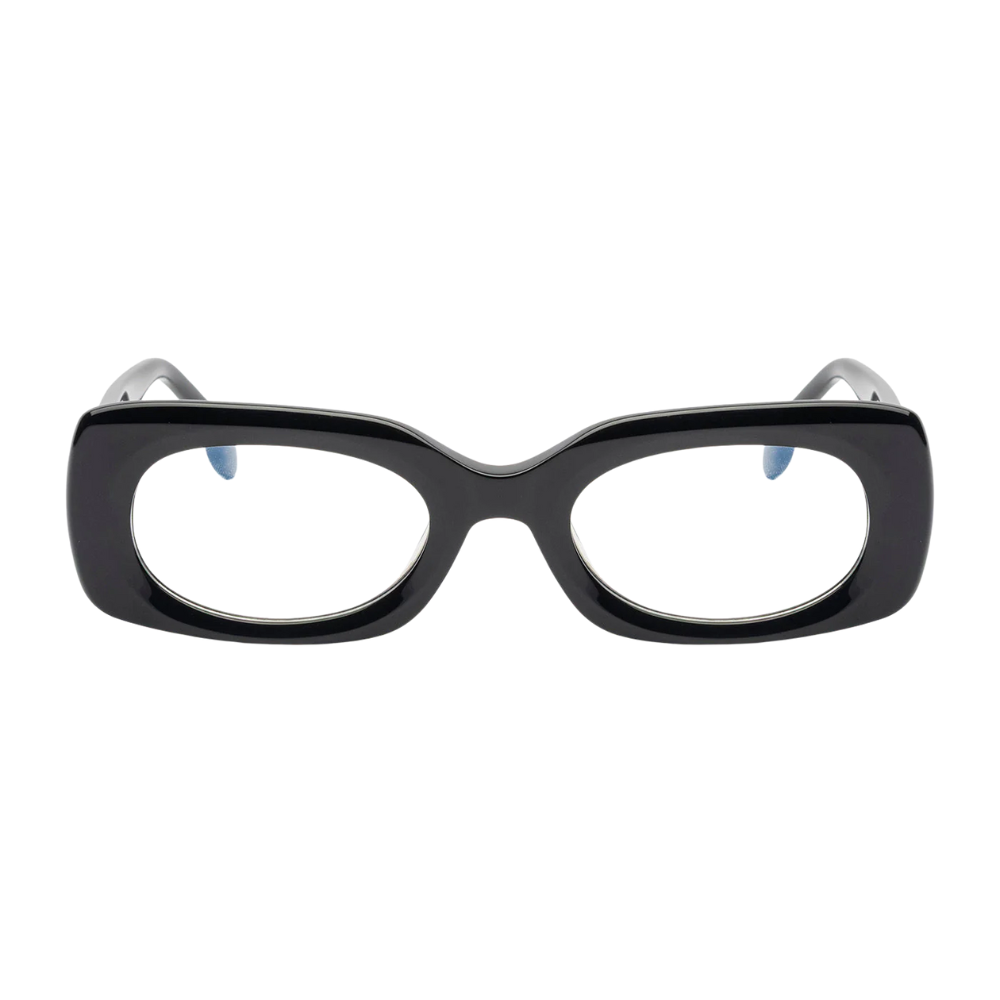 MARC ELLIS Mara black acetate eyeglasses front view
