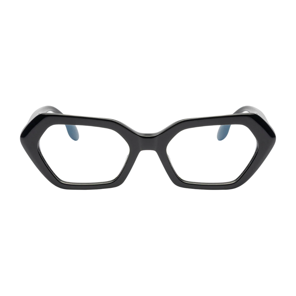 MARC ELLIS Morena black acetate eyeglasses front view
