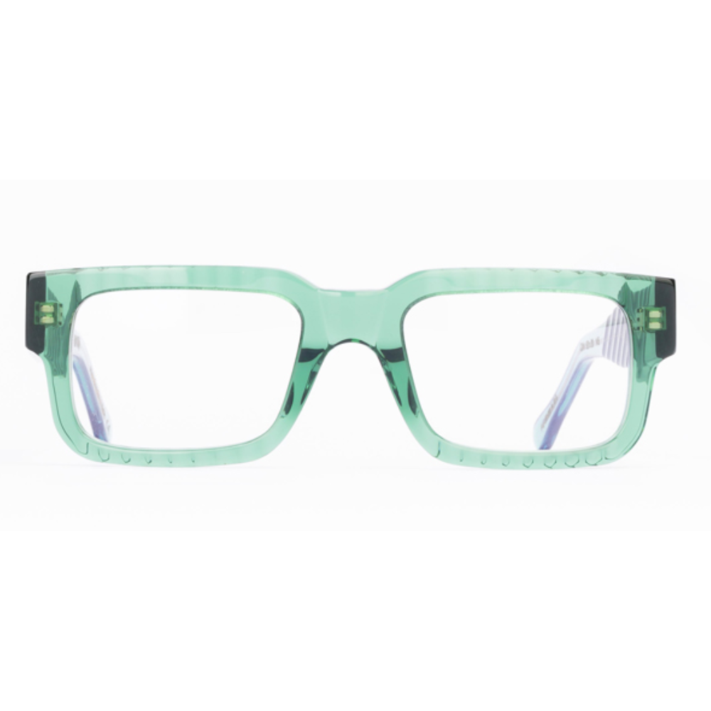 BAYRIA Ariminum green acetate eyeglasses front view
