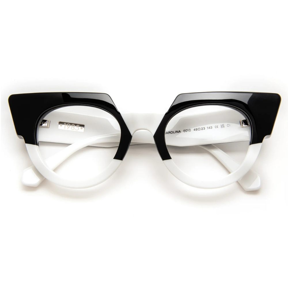 J.F.REY Carolina women's eyeglasses front view - French designer optical frames with bi-material colors and accentuated thickness
