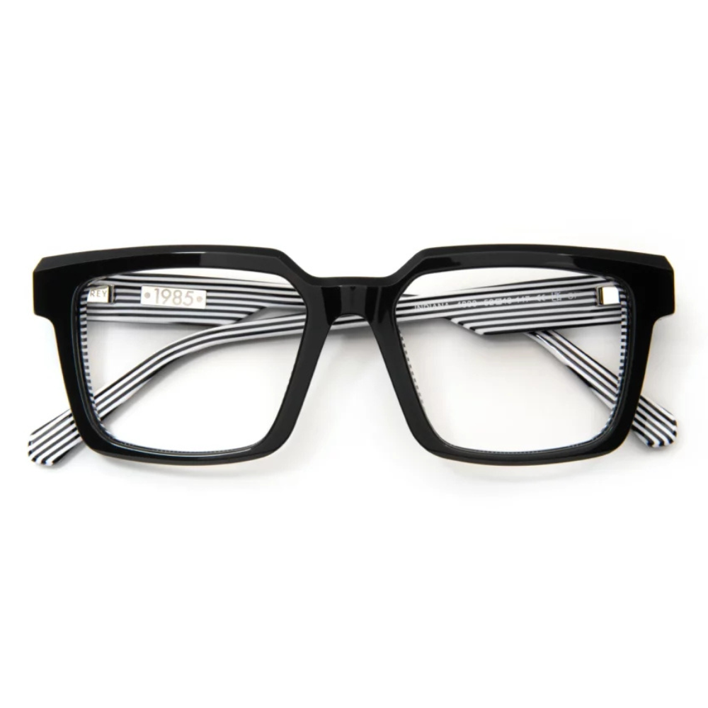 J.F.REY Indiana eyeglasses front view - French designer optical frames with hand-faceted finish and two-tone acetate
