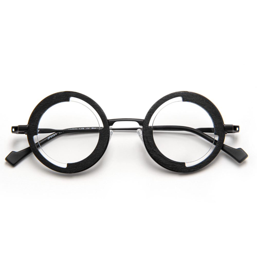 J.F.REY 3024 prescription eyeglasses front view - French designer optical frames with magnetic clip-on system
