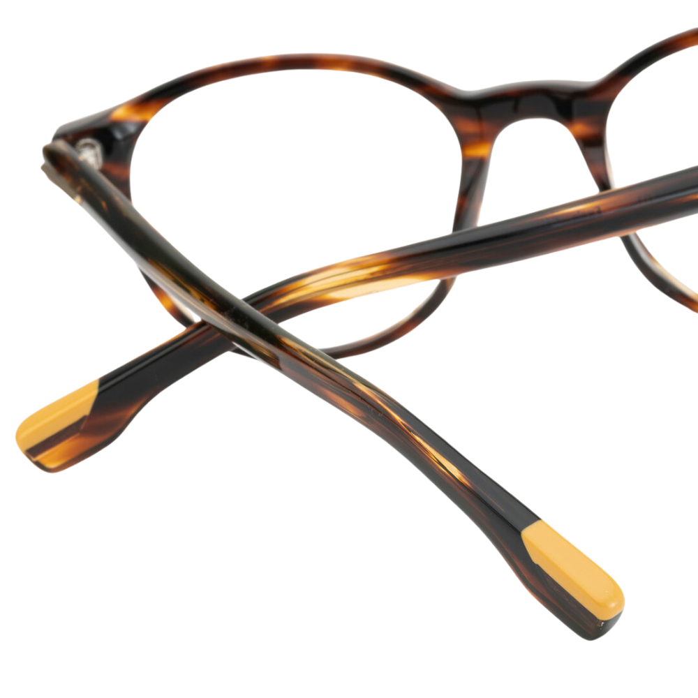 WOODYS Kuhn 02 colored metal accent detail - modern rim details on classic round frames

