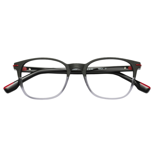 WOODYS Teron 01 PETIT eyeglasses front view - small rectangular frames with rounded edges in Italian acetate
